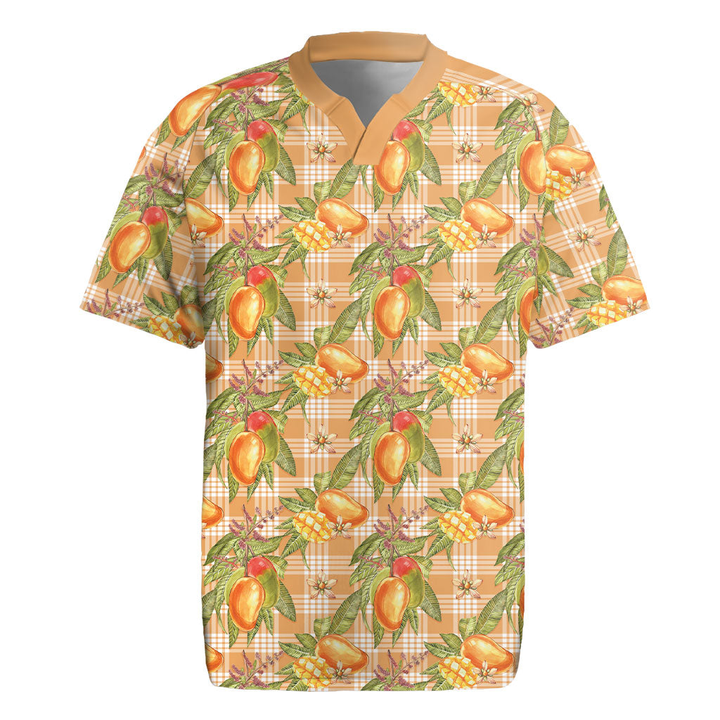 Vintage Hawaii Mango Rugby Jersey Coral Hawaiian Palaka LT05 Orange - Polynesian Pride