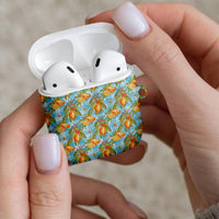 Vintage Hawaii Mango AirPods Case Blue Hawaiian Palaka LT05 - Polynesian Pride