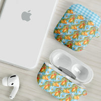 Vintage Hawaii Mango AirPods Case Blue Hawaiian Palaka LT05 - Polynesian Pride
