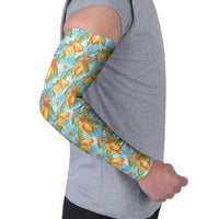 Vintage Hawaii Mango Arm Sleeves Blue Hawaiian Palaka LT05 - Polynesian Pride