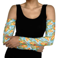 Vintage Hawaii Mango Arm Sleeves Blue Hawaiian Palaka LT05 - Polynesian Pride