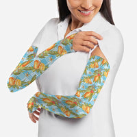 Vintage Hawaii Mango Arm Sleeves Blue Hawaiian Palaka LT05 - Polynesian Pride