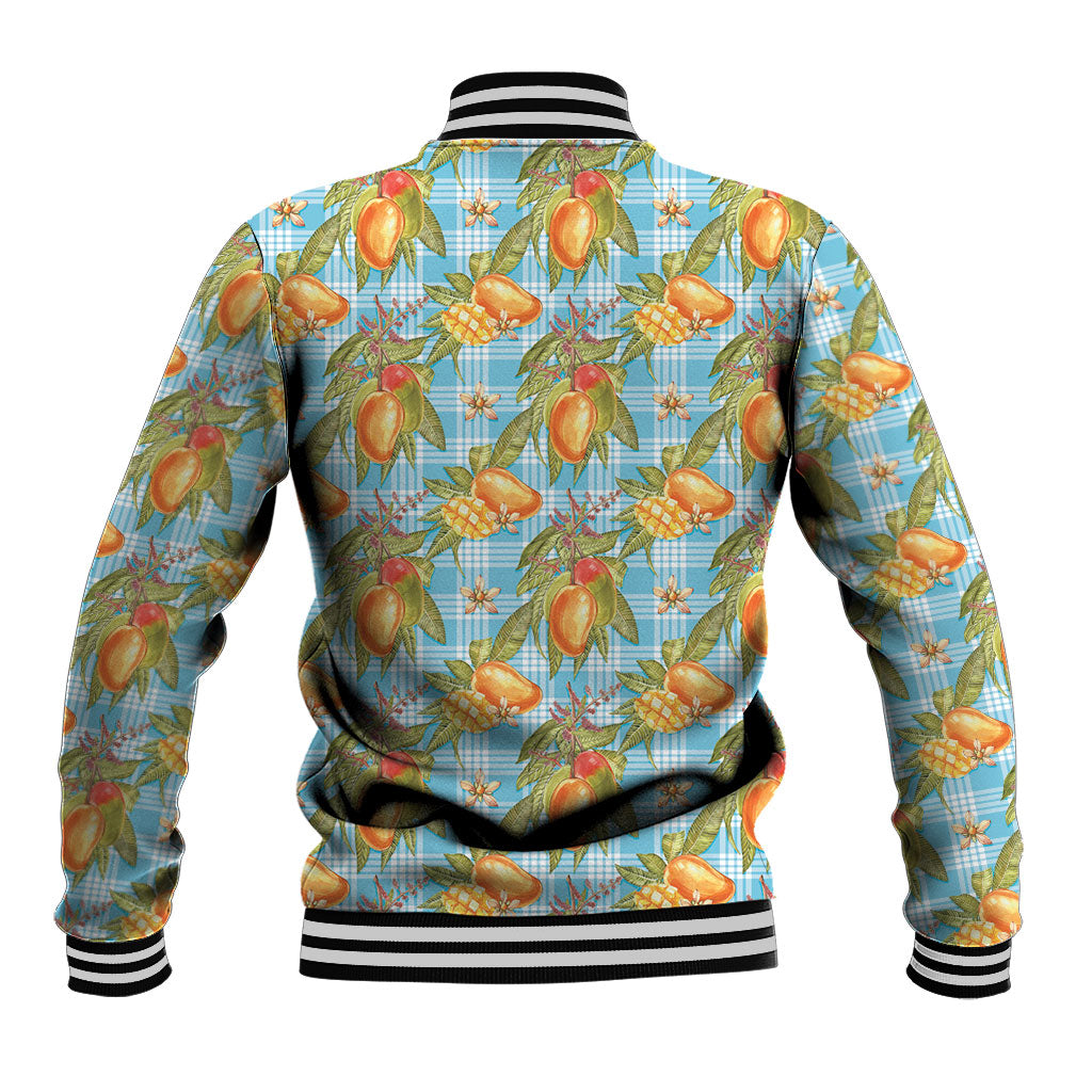 Vintage Hawaii Mango Baseball Jacket Blue Hawaiian Palaka LT05 - Polynesian Pride
