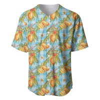 Vintage Hawaii Mango Baseball Jersey Blue Hawaiian Palaka LT05 Blue - Polynesian Pride