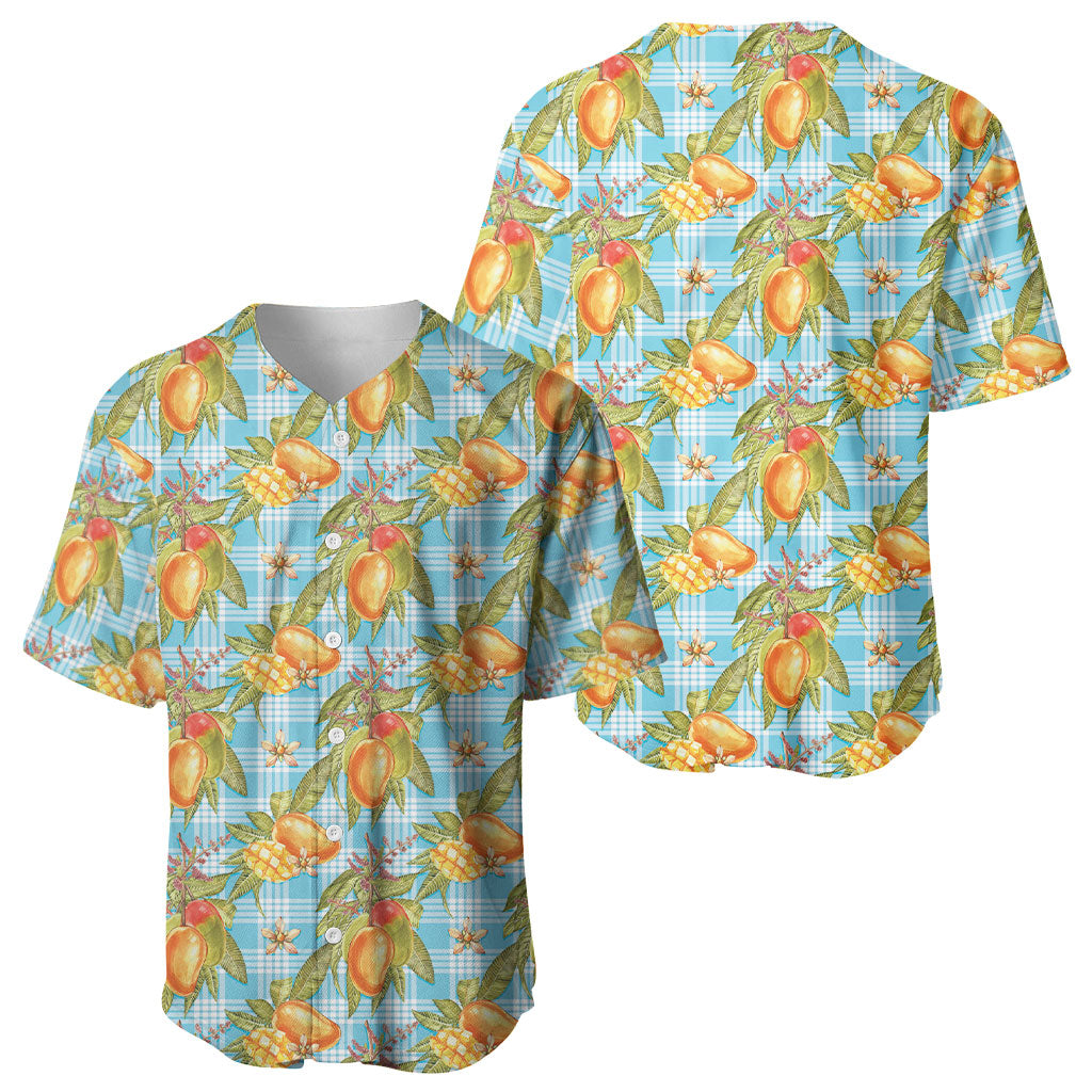 Vintage Hawaii Mango Baseball Jersey Blue Hawaiian Palaka LT05 - Polynesian Pride