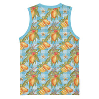 Vintage Hawaii Mango Basketball Jersey Blue Hawaiian Palaka LT05 - Polynesian Pride