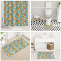 Vintage Hawaii Mango Bathroom Set Blue Hawaiian Palaka LT05 - Polynesian Pride