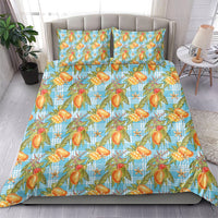 Vintage Hawaii Mango Bedding Set Blue Hawaiian Palaka LT05 - Polynesian Pride