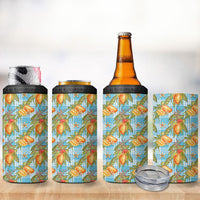 Vintage Hawaii Mango 4 in 1 Can Cooler Tumbler Blue Hawaiian Palaka LT05 - Polynesian Pride
