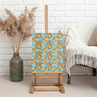 Vintage Hawaii Mango Canvas Wall Art Blue Hawaiian Palaka LT05 - Polynesian Pride