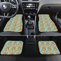 Vintage Hawaii Mango Car Mats Blue Hawaiian Palaka LT05 Set 4pcs Blue - Polynesian Pride