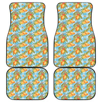 Vintage Hawaii Mango Car Mats Blue Hawaiian Palaka LT05 - Polynesian Pride