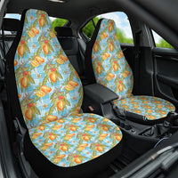 Vintage Hawaii Mango Car Seat Cover Blue Hawaiian Palaka LT05 One Size Blue - Polynesian Pride