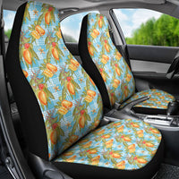 Vintage Hawaii Mango Car Seat Cover Blue Hawaiian Palaka LT05 - Polynesian Pride