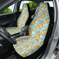 Vintage Hawaii Mango Car Seat Cover Blue Hawaiian Palaka LT05 - Polynesian Pride