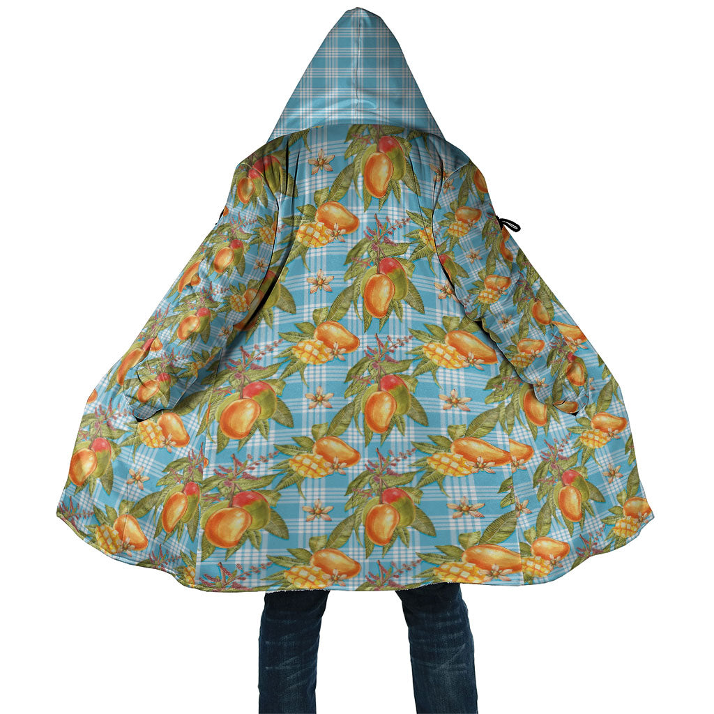 Vintage Hawaii Mango Cloak Blue Hawaiian Palaka LT05 Unisex Blue - Polynesian Pride