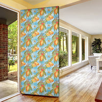 Vintage Hawaii Mango Door Cover Blue Hawaiian Palaka LT05 - Polynesian Pride