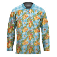 Vintage Hawaii Mango Hockey Jersey Blue Hawaiian Palaka LT05 Unisex Blue - Polynesian Pride