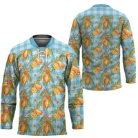 Vintage Hawaii Mango Hockey Jersey Blue Hawaiian Palaka LT05 - Polynesian Pride