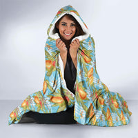 Vintage Hawaii Mango Hooded Blanket Blue Hawaiian Palaka LT05 - Polynesian Pride