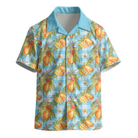 Vintage Hawaii Mango Kid Hawaiian Shirt Blue Hawaiian Palaka LT05 - Polynesian Pride