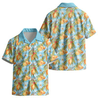 Vintage Hawaii Mango Kid Hawaiian Shirt Blue Hawaiian Palaka LT05 - Polynesian Pride