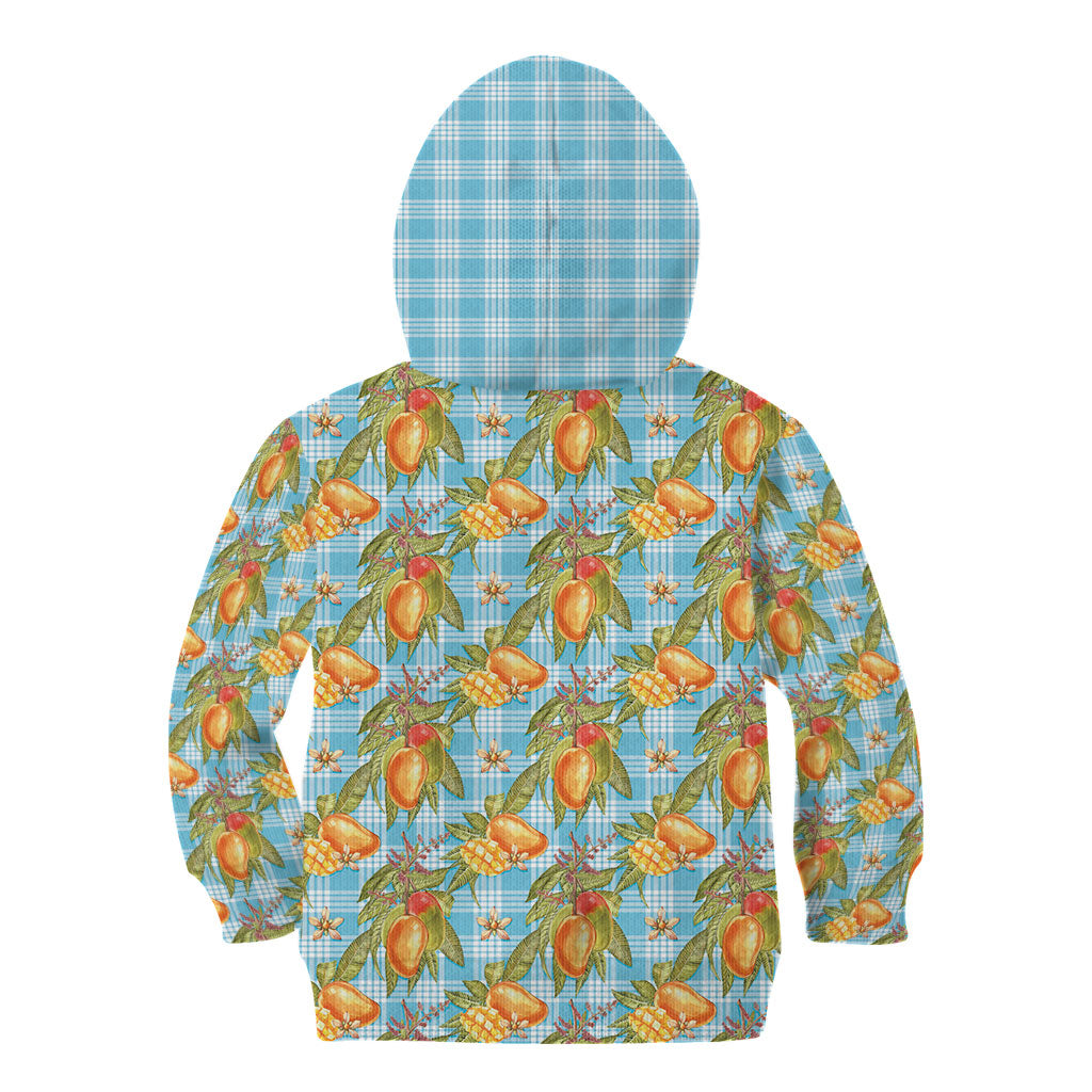 Vintage Hawaii Mango Kid Hoodie Blue Hawaiian Palaka LT05 - Polynesian Pride