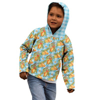 Vintage Hawaii Mango Kid Hoodie Blue Hawaiian Palaka LT05 - Polynesian Pride