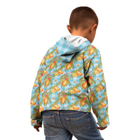 Vintage Hawaii Mango Kid Hoodie Blue Hawaiian Palaka LT05 - Polynesian Pride