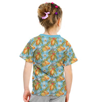 Vintage Hawaii Mango Kid T Shirt Blue Hawaiian Palaka LT05 - Polynesian Pride