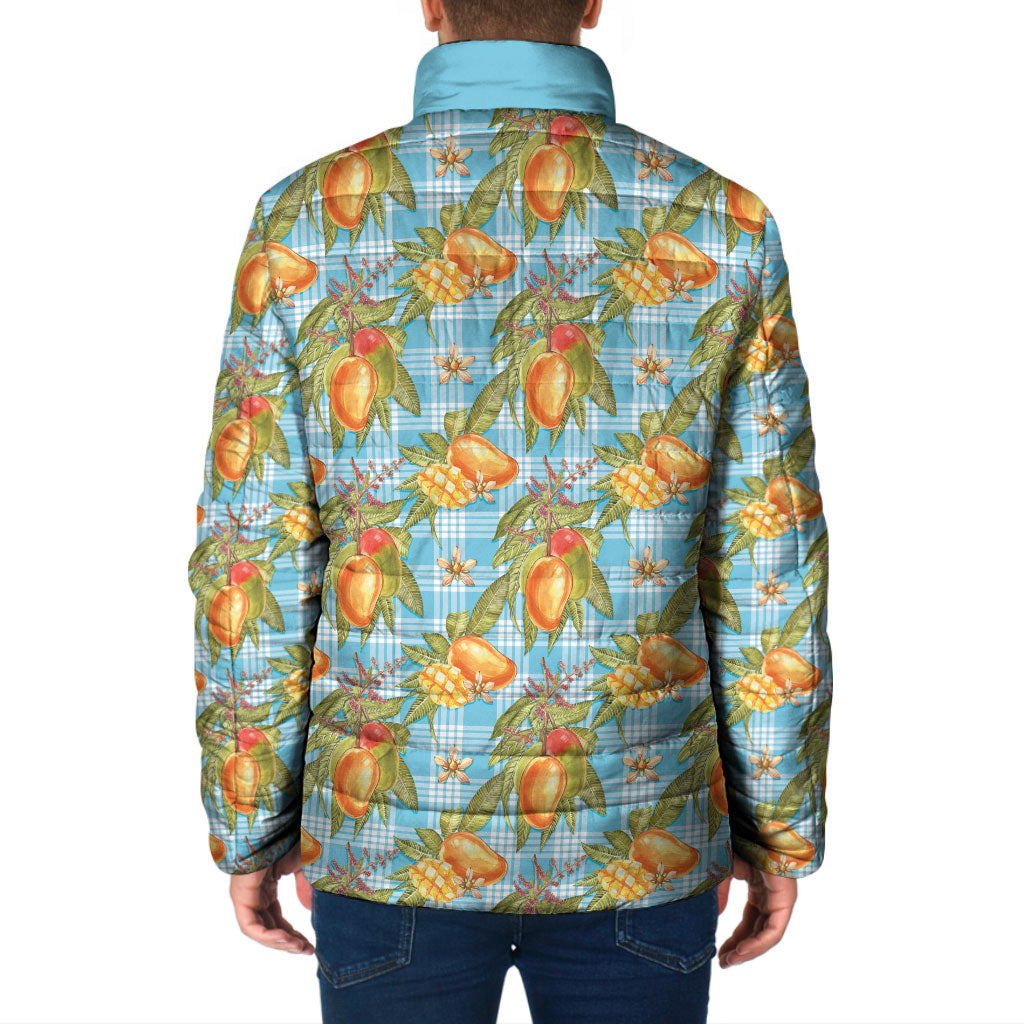 Vintage Hawaii Mango Padded Jacket Blue Hawaiian Palaka LT05 - Polynesian Pride