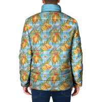 Vintage Hawaii Mango Padded Jacket Blue Hawaiian Palaka LT05 - Polynesian Pride