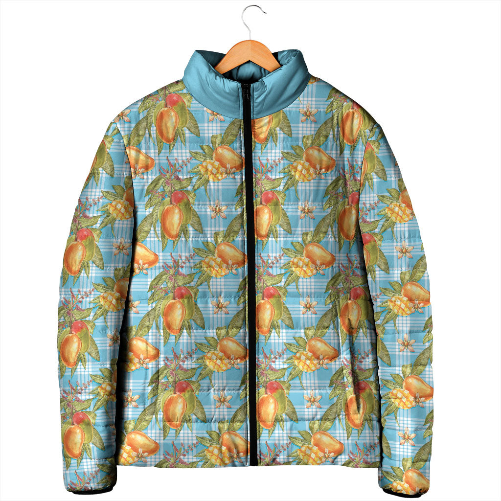 Vintage Hawaii Mango Padded Jacket Blue Hawaiian Palaka LT05 - Polynesian Pride