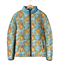Vintage Hawaii Mango Padded Jacket Blue Hawaiian Palaka LT05 - Polynesian Pride
