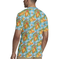 Vintage Hawaii Mango Rugby Jersey Blue Hawaiian Palaka LT05 - Polynesian Pride