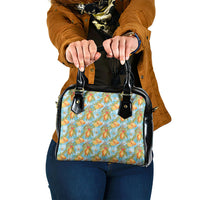 Vintage Hawaii Mango Shoulder Handbag Blue Hawaiian Palaka LT05 One Size Blue - Polynesian Pride