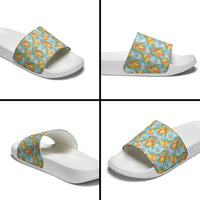 Vintage Hawaii Mango Slide Sandals Blue Hawaiian Palaka LT05 - Polynesian Pride