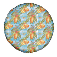 Vintage Hawaii Mango Spare Tire Cover Blue Hawaiian Palaka LT05 - Polynesian Pride