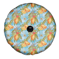 Vintage Hawaii Mango Spare Tire Cover Blue Hawaiian Palaka LT05 - Polynesian Pride