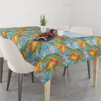 Vintage Hawaii Mango Tablecloth Blue Hawaiian Palaka LT05 - Polynesian Pride