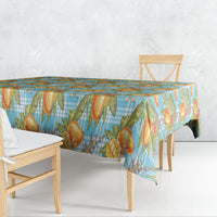 Vintage Hawaii Mango Tablecloth Blue Hawaiian Palaka LT05 - Polynesian Pride