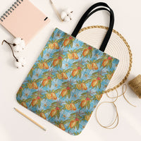 Vintage Hawaii Mango Tote Bag Blue Hawaiian Palaka LT05 Black Strap One Size Blue - Polynesian Pride