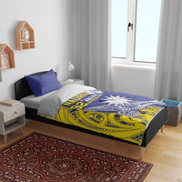 Nauru 92nd Anniversary Of Angam Bedding Set Polynesian Whale Pattern