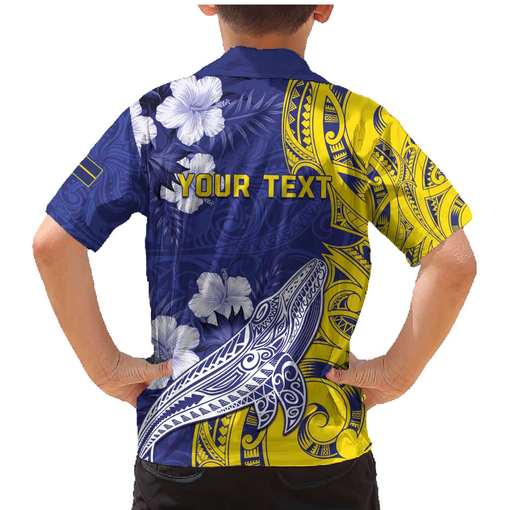 Personalised Nauru 92nd Anniversary Of Angam Family Matching Mermaid Dress and Hawaiian Shirt Polynesian Whale Pattern LT05 - Polynesian Pride