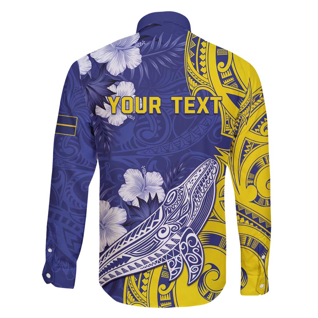 Personalised Nauru 92nd Anniversary Of Angam Family Matching Short Sleeve Bodycon Dress and Hawaiian Shirt Polynesian Whale Pattern LT05 - Polynesian Pride