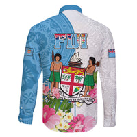 Fiji Day Family Matching Mermaid Dress and Hawaiian Shirt Tanoa Hibiscus Fijian Tapa Masi Pattern LT05 - Polynesian Pride