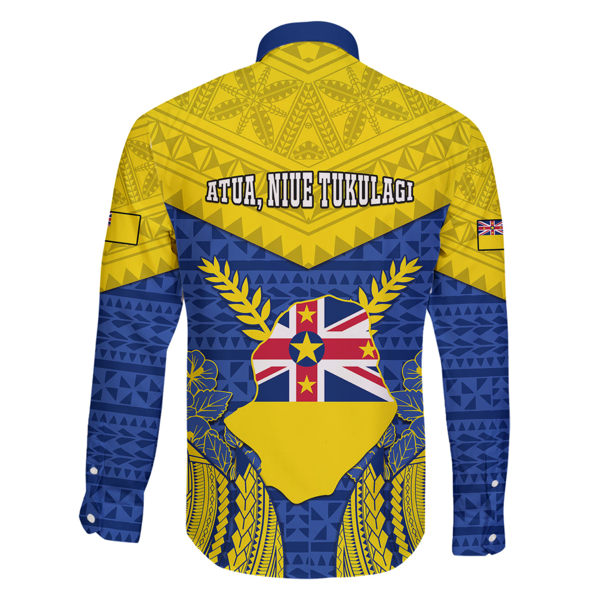 Niue Constitution Day Family Matching Short Sleeve Bodycon Dress and Hawaiian Shirt Coat Of Arms Niuean Hiapo Pattern LT05 - Polynesian Pride