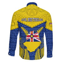 Niue Constitution Day Family Matching Short Sleeve Bodycon Dress and Hawaiian Shirt Coat Of Arms Niuean Hiapo Pattern LT05 - Polynesian Pride