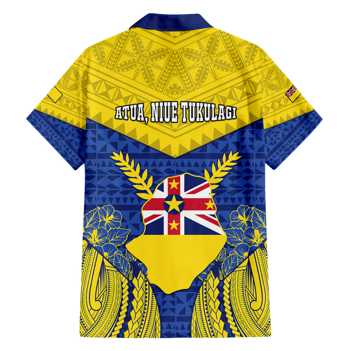 Niue Constitution Day Family Matching Summer Maxi Dress and Hawaiian Shirt Coat Of Arms Niuean Hiapo Pattern LT05 - Polynesian Pride