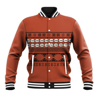 Polynesian Princess Inspired Tapa Pattern Baseball Jacket LT05 Unisex Red - Polynesian Pride